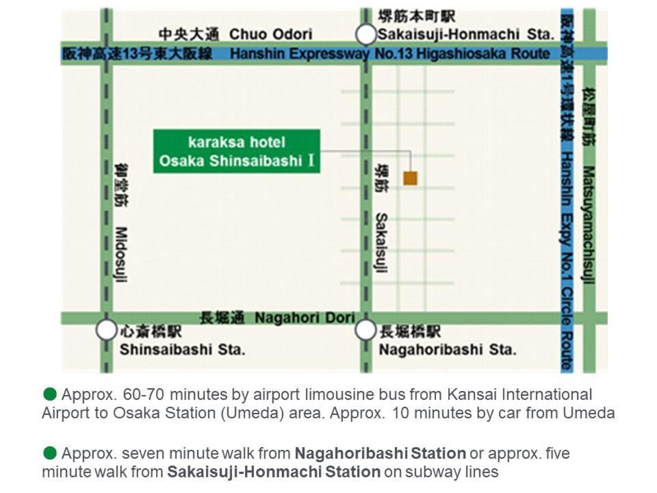 Karaksa Hotel Osaka Shinsaibashi I Esterno foto